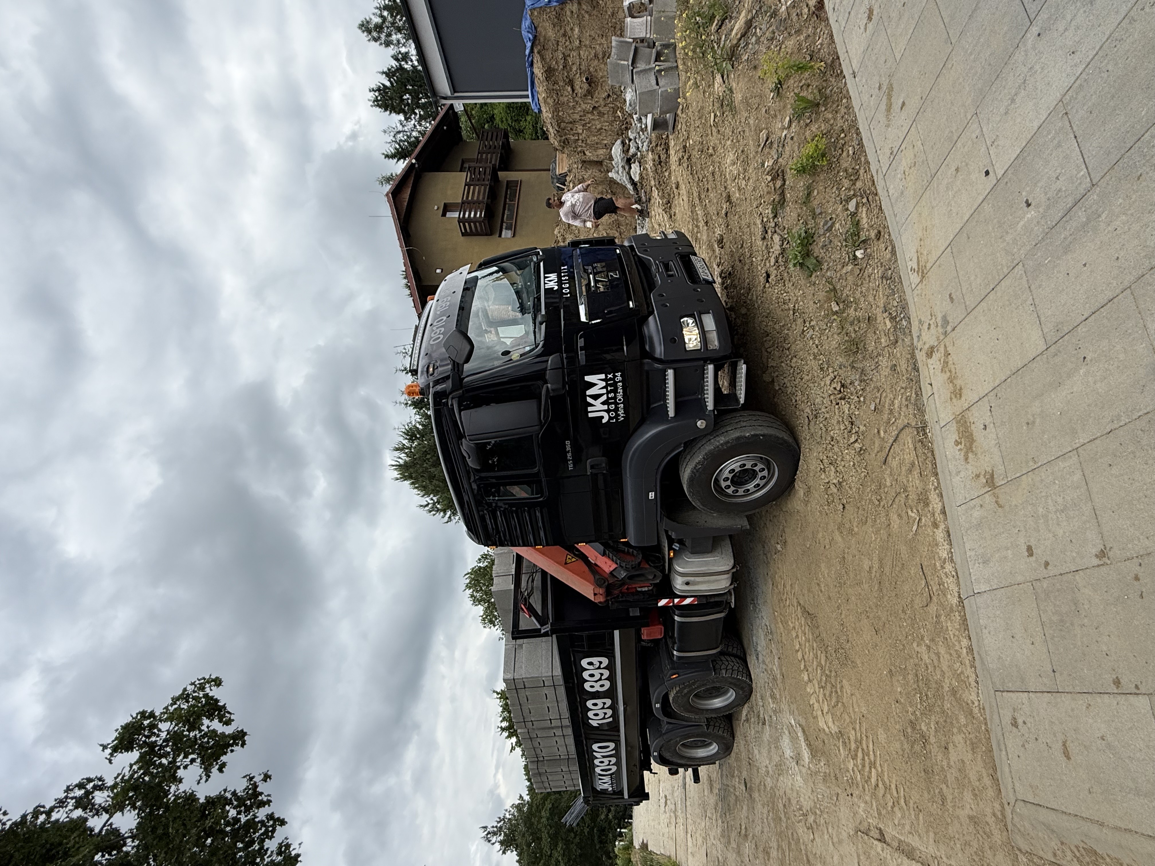 Truck on site