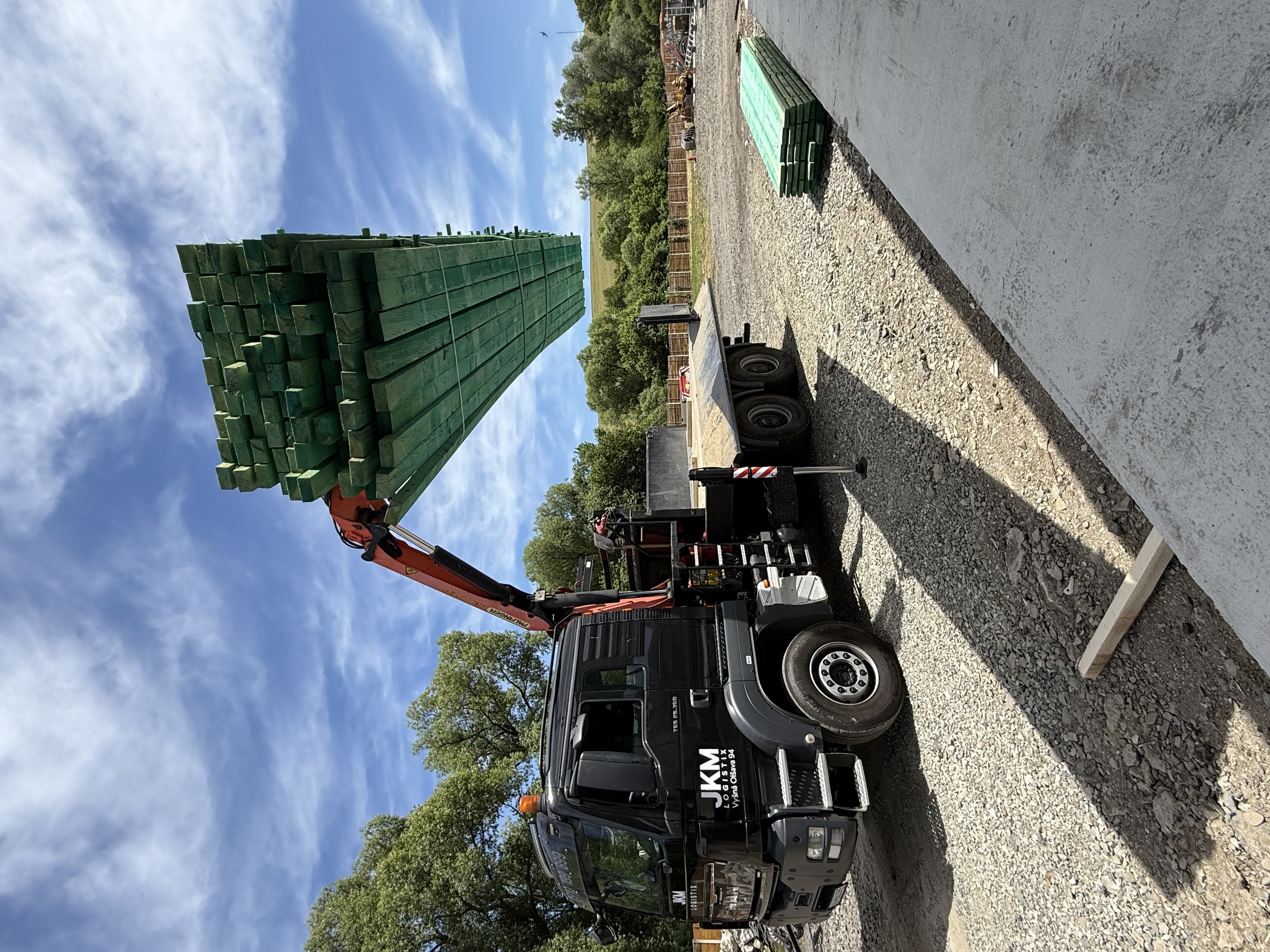Pallets loaded